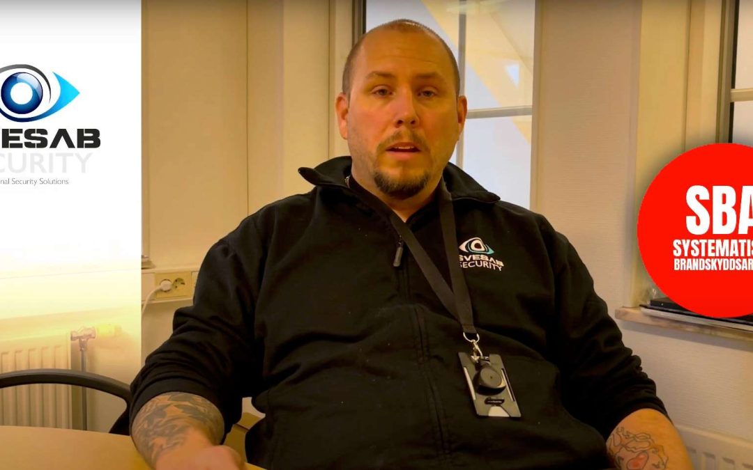 Vår medarbetare, Fredrik Broberg, blir certifierad som brandskyddstekniker