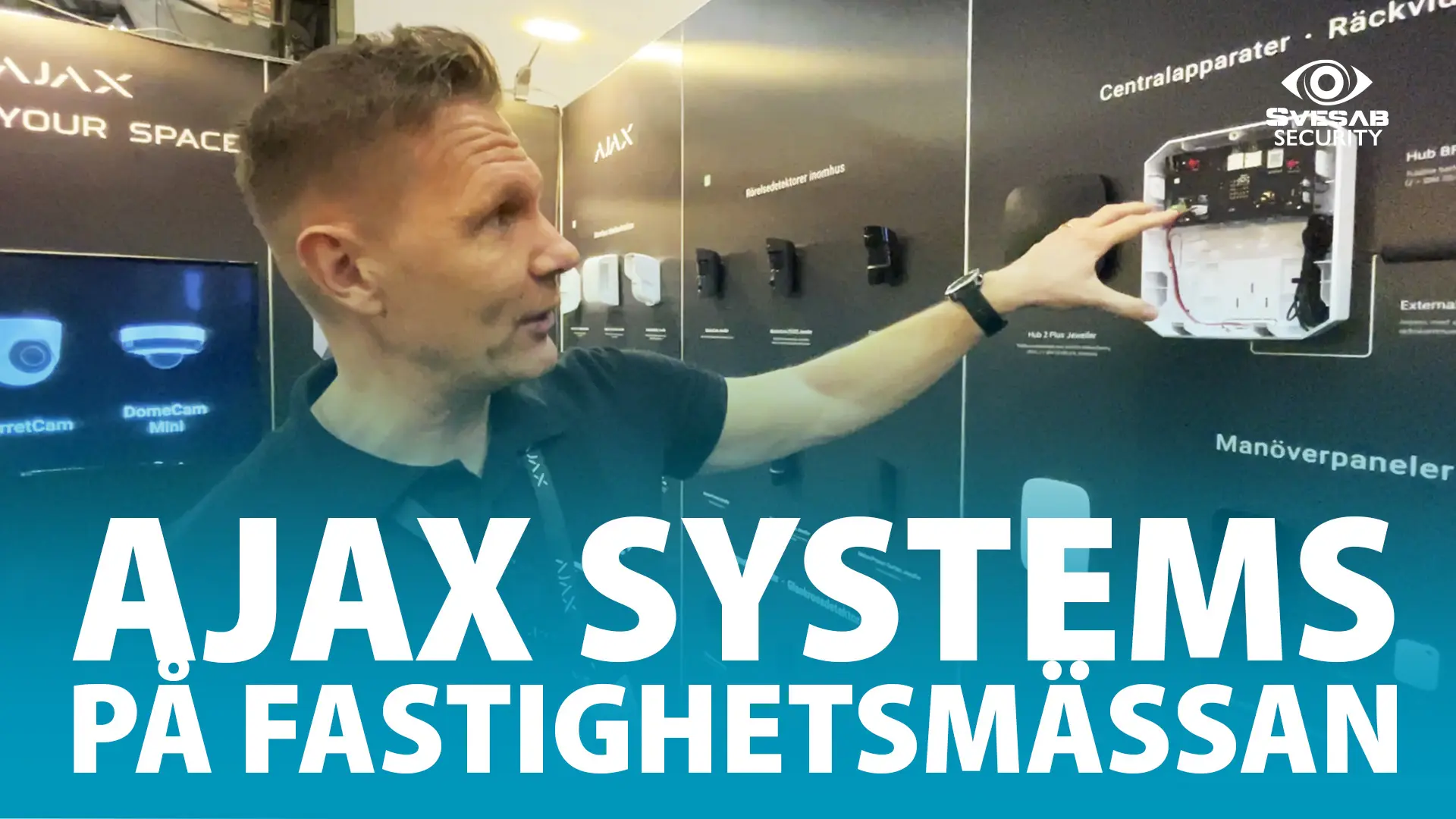 Inspiration och innovation – Vårt möte med Ajax Systems på FastighetsMässan 2025